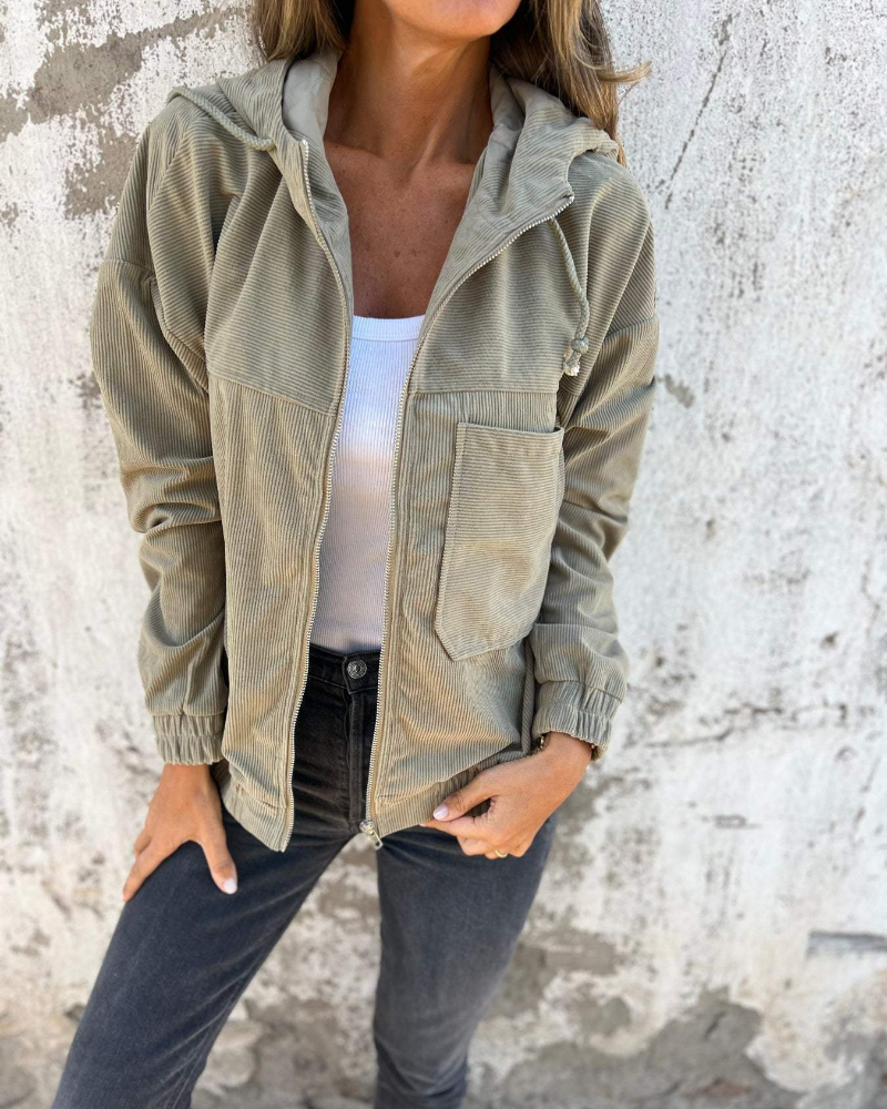 Ella™ | Corduroy Hoodiejack