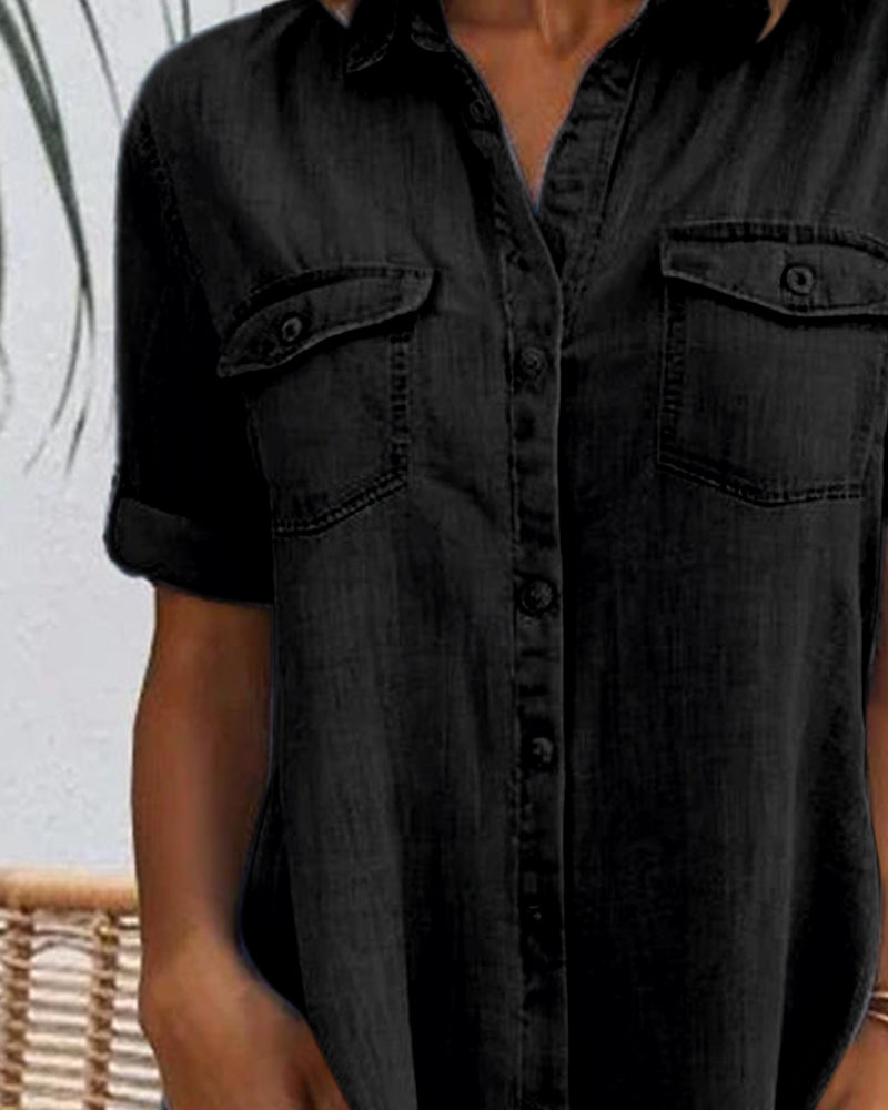 Suze™ | Denim Overhemdjurk