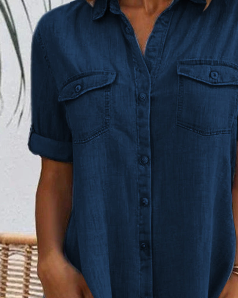 Suze™ | Denim Overhemdjurk