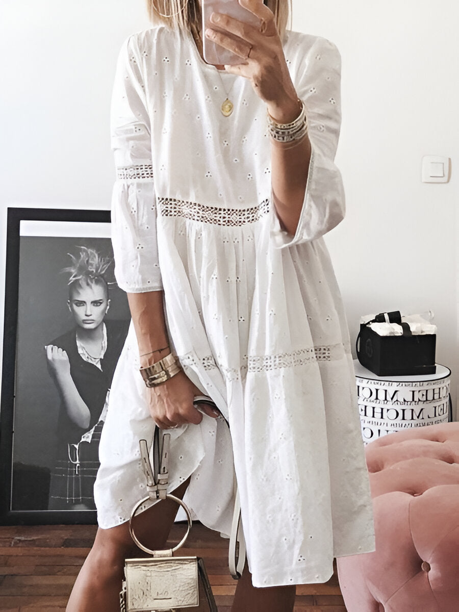 Giulia™ | Boho Vintage Jurk met Kant