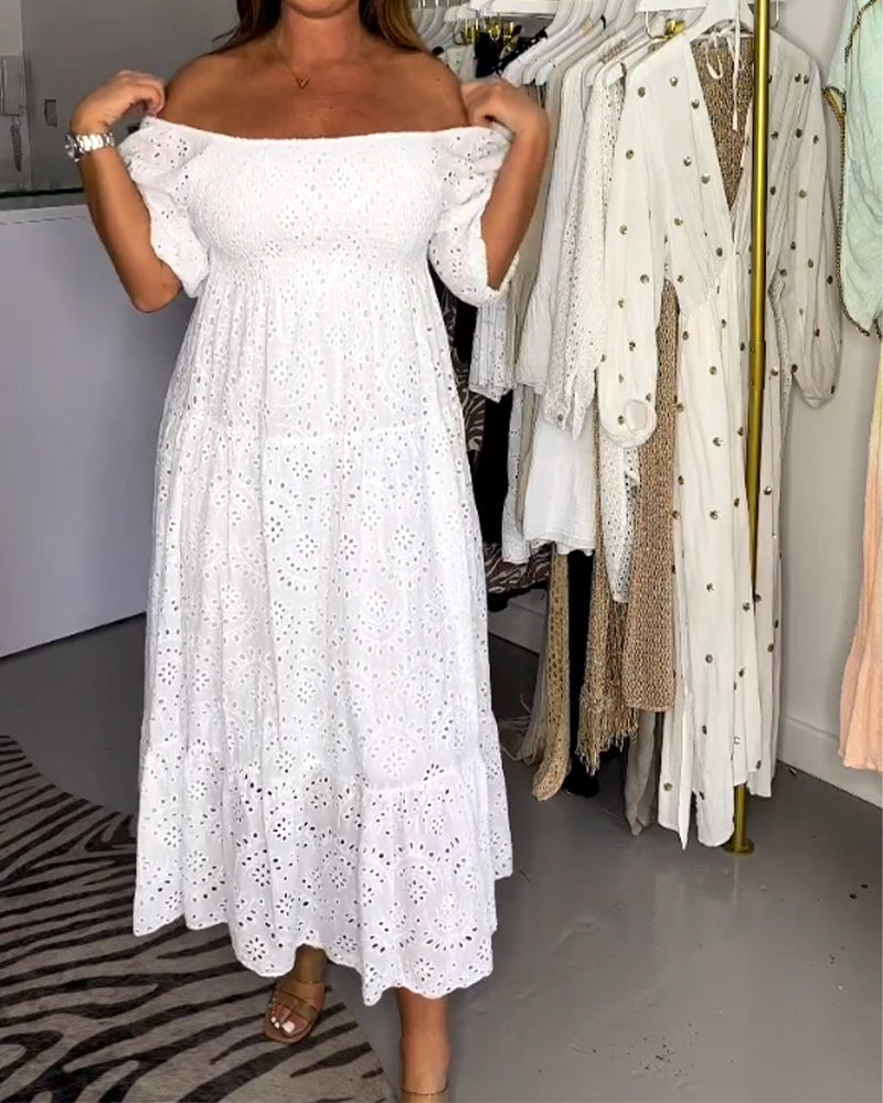 Adelina™ | Elegante Jurk met Vierkante Halslijn