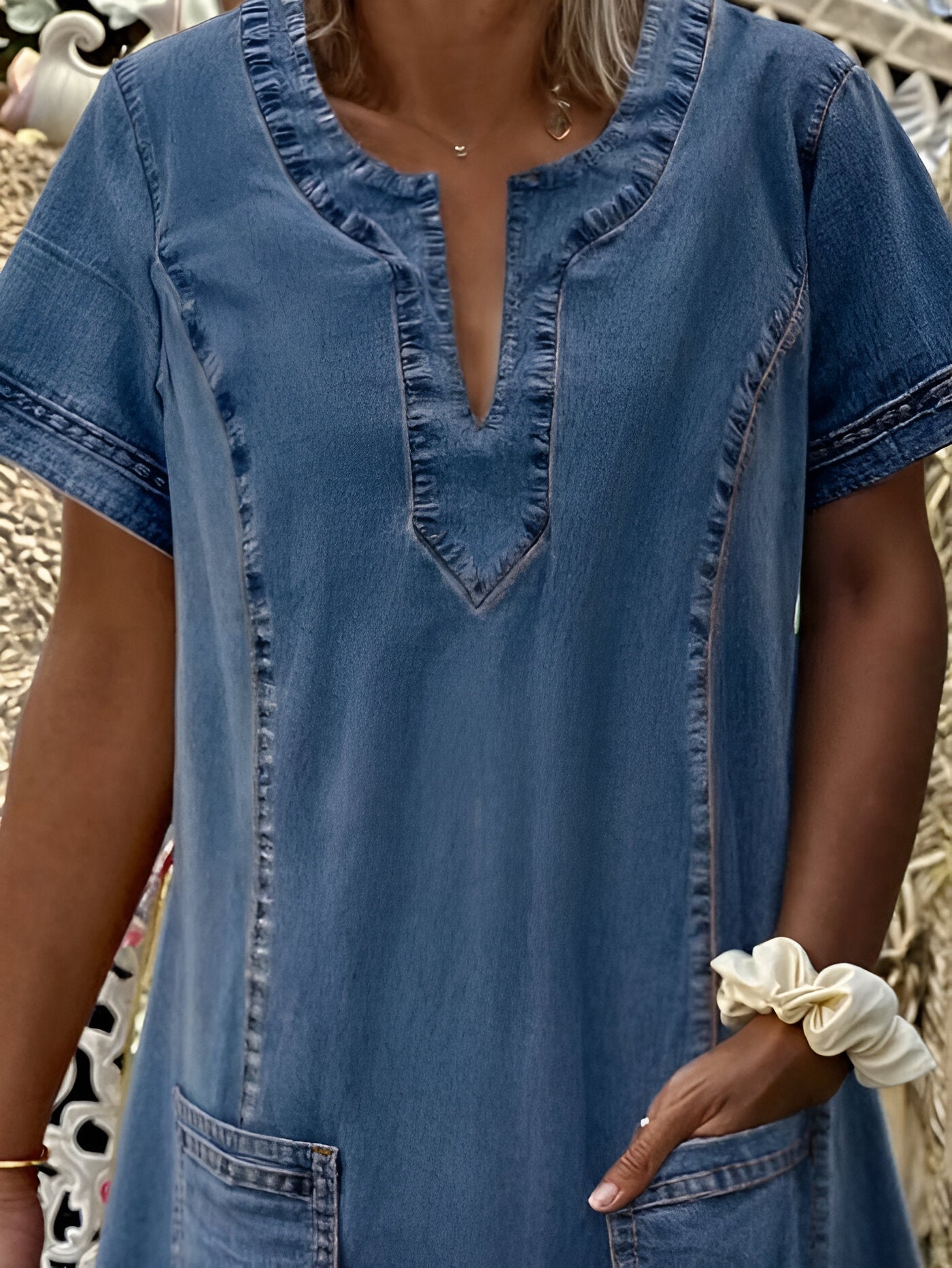 Anouk™ | Relaxte Denimjurk