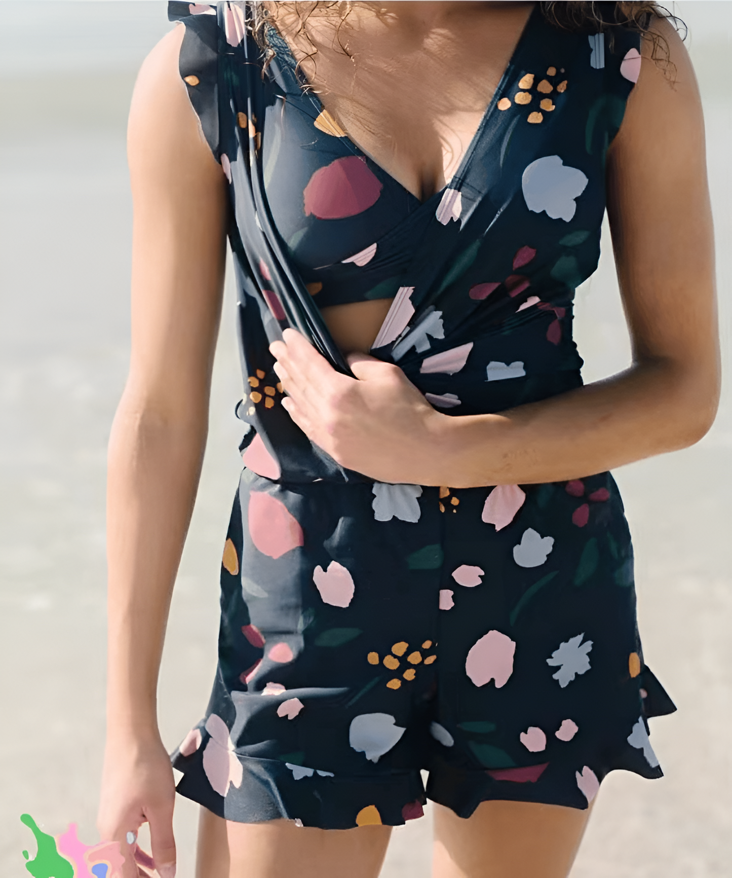 Anouk™ | Badpak met ruffles en borstondersteuning