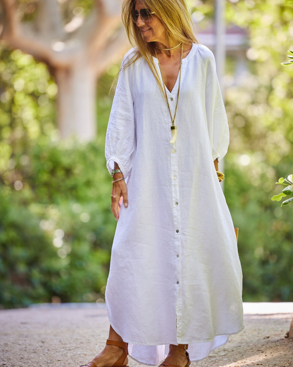 Ayla™ | Elegante Linnen Jurk
