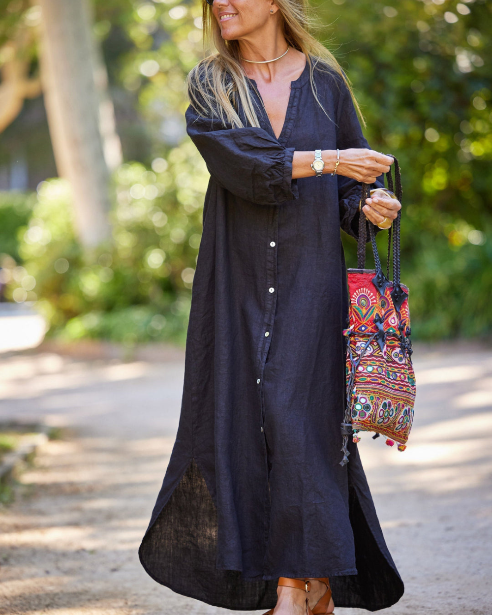 Ayla™ | Elegante Linnen Jurk