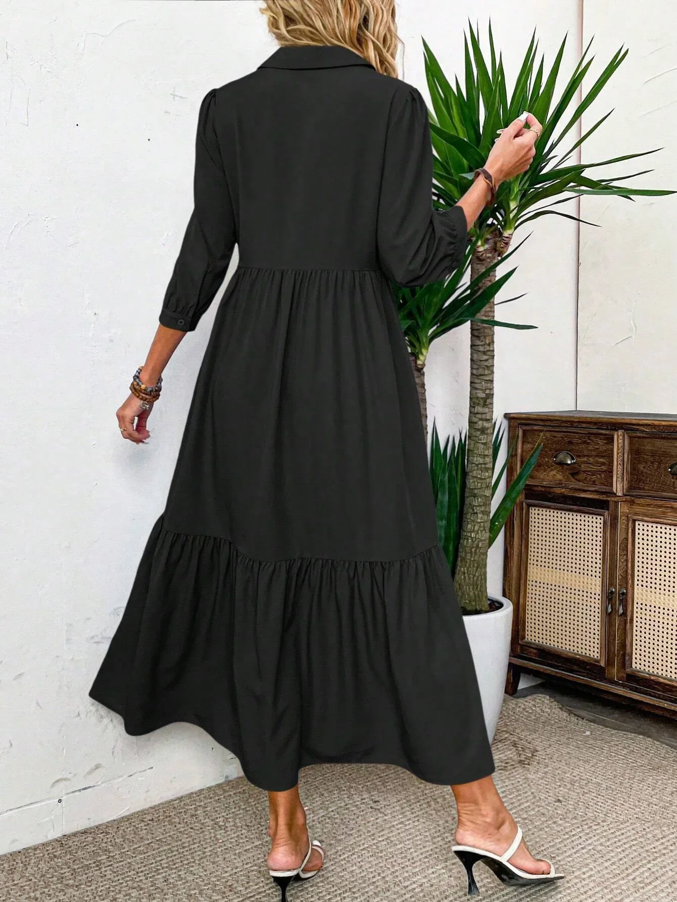 Linde™ | Elegante Overhemdjurk