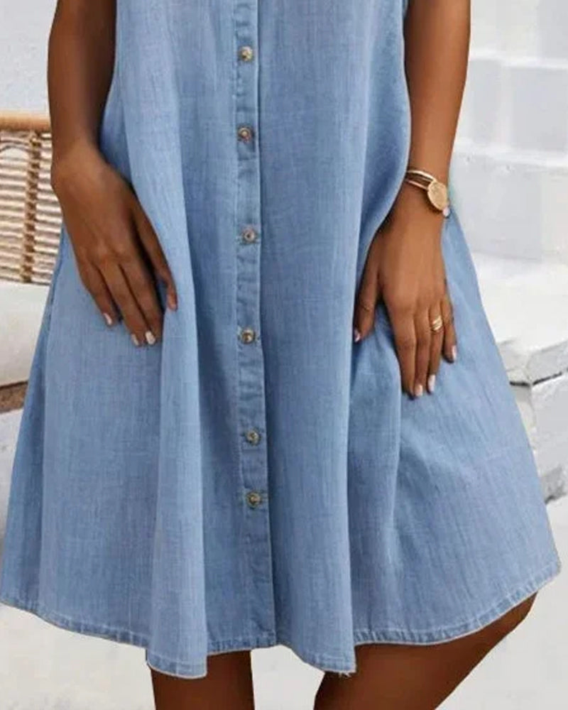 Suze™ | Denim Overhemdjurk