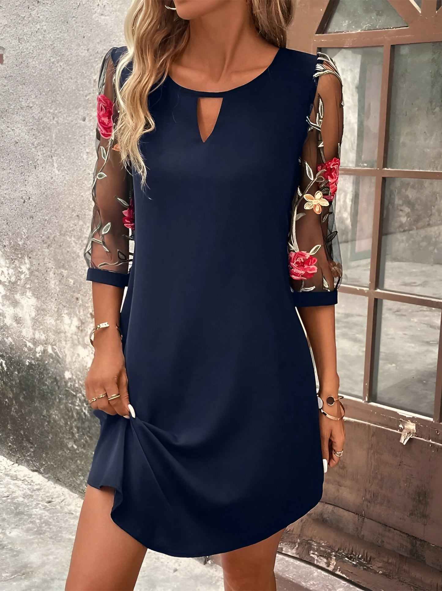 Mia™ | Elegante Zomerjurk met Sierlijke mouwen