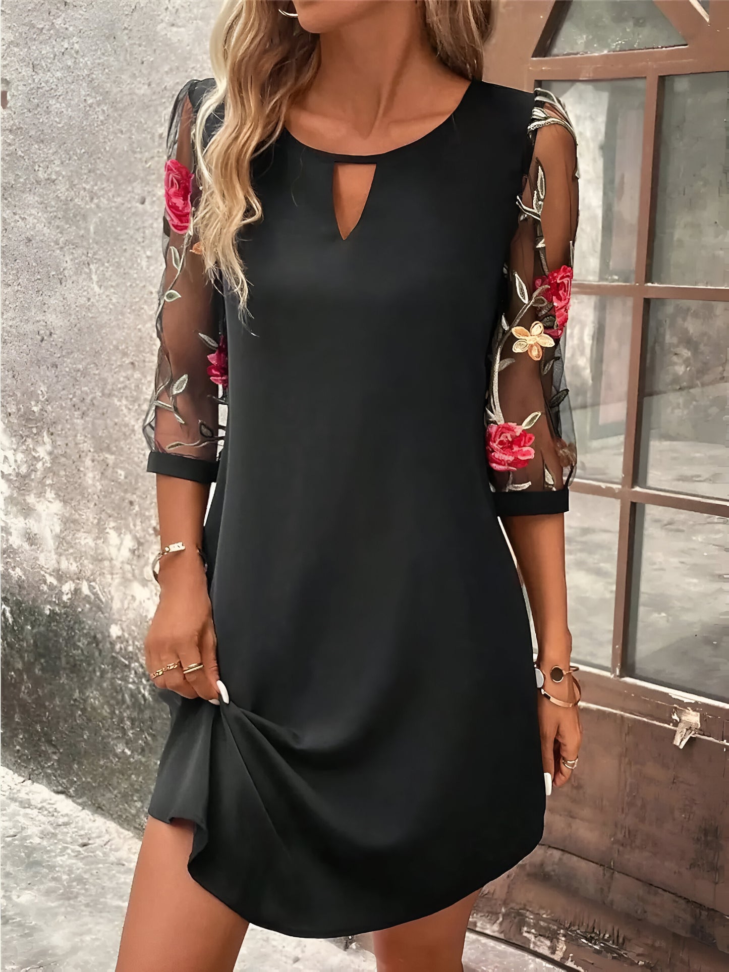 Mia™ | Elegante Zomerjurk met Sierlijke mouwen