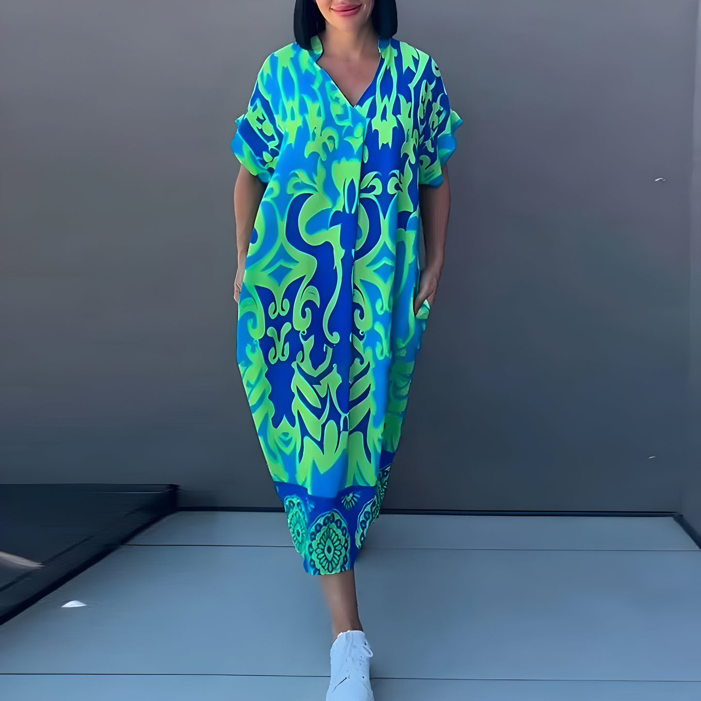 Helena™ | Maxi-jurk met Kleurrijke Print