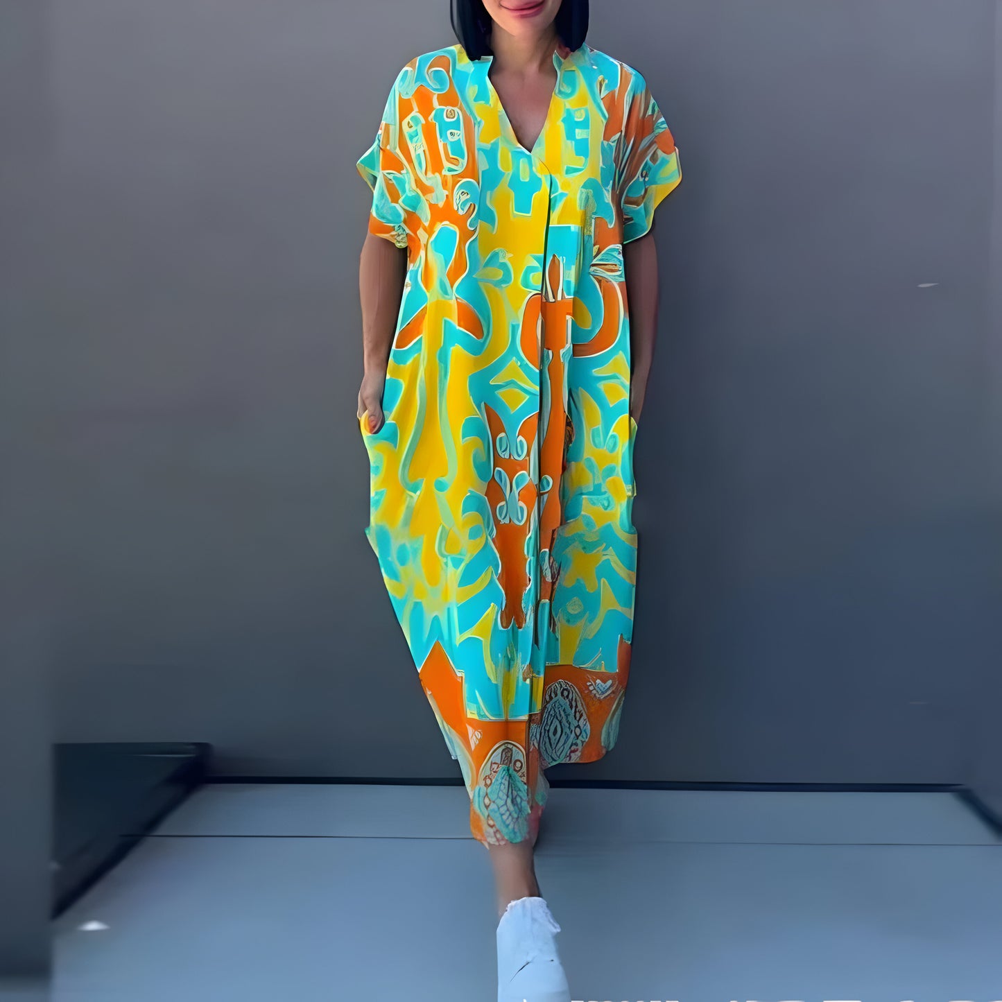 Helena™ | Maxi-jurk met Kleurrijke Print