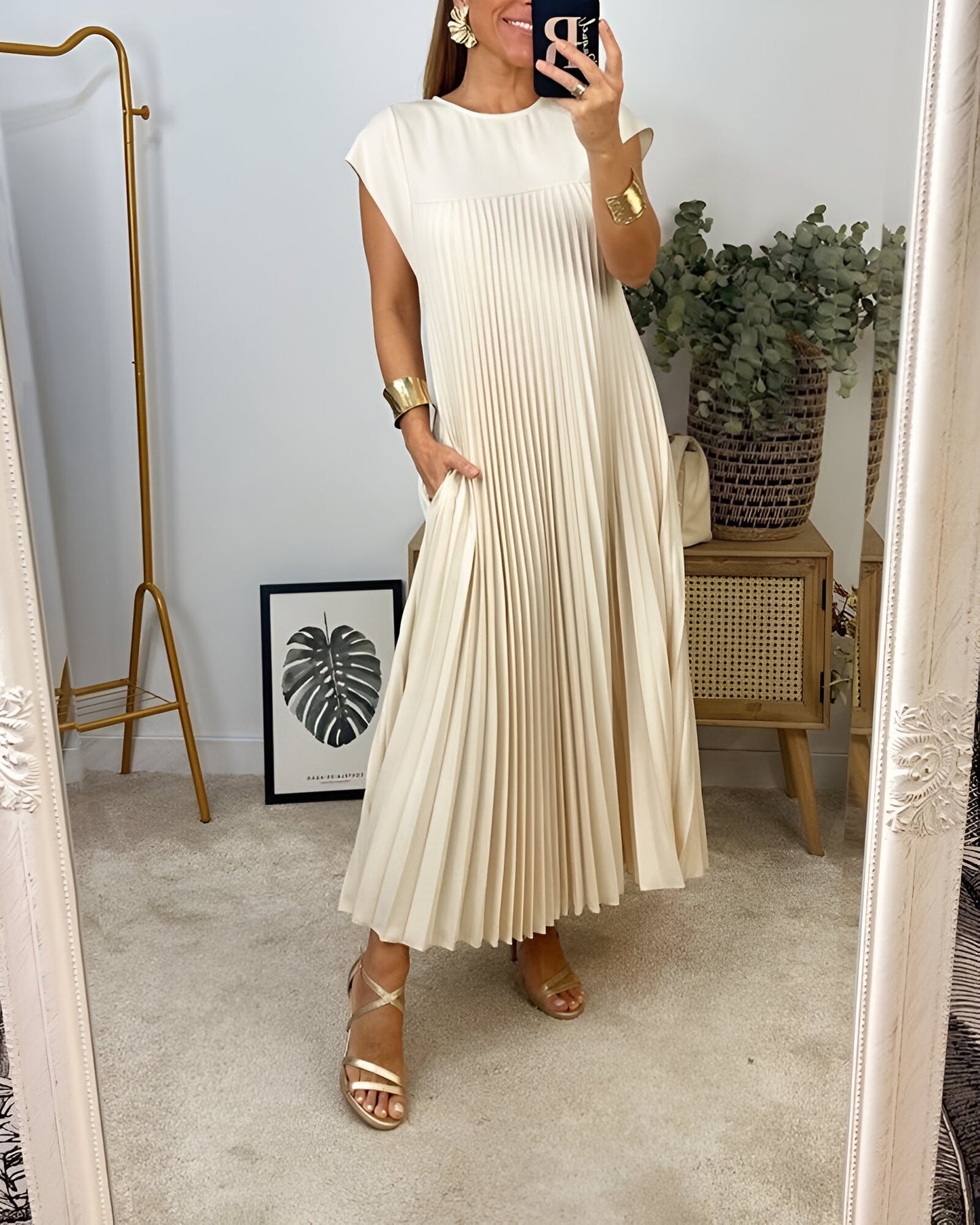 Dyna™ | Elegante Plissé Jurk