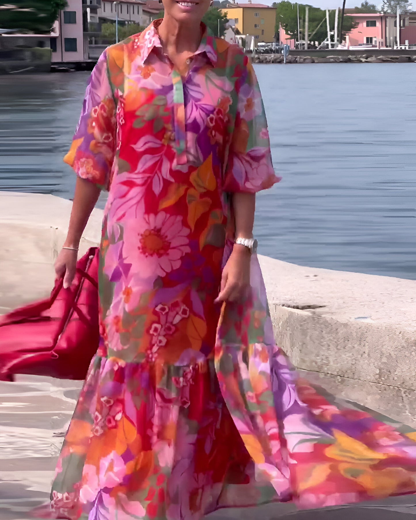 Camila™ | Kleurrijke Maxi-jurk