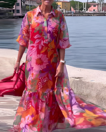 Camila™ | Kleurrijke Maxi-jurk