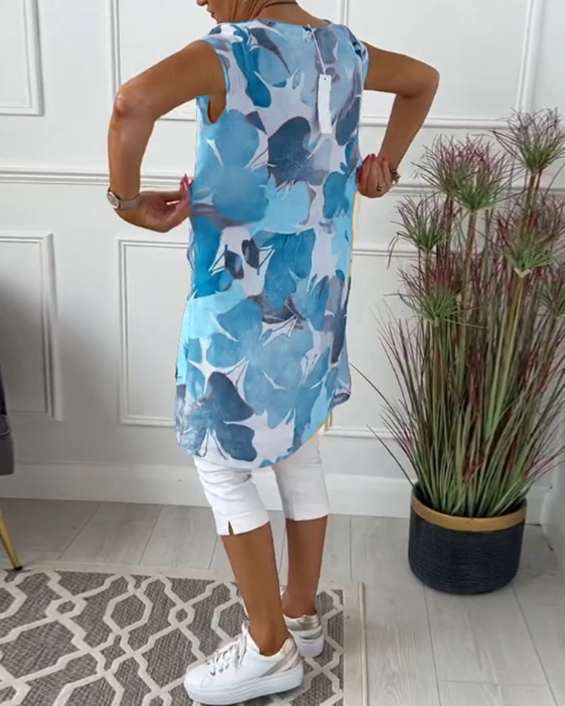 Marjolein™ | Casual jurk met Kleurrijke Bloemenprint