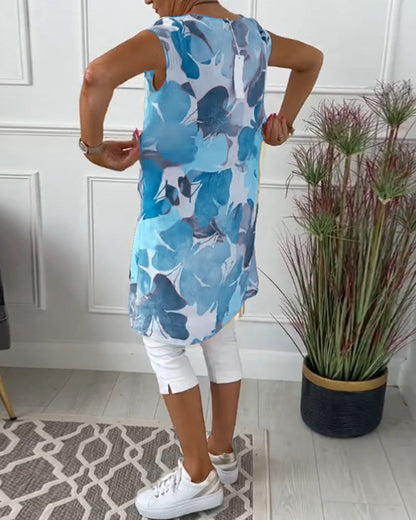 Marjolein™ | Casual jurk met Kleurrijke Bloemenprint