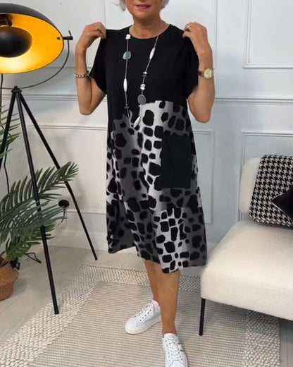 Naomi™ | Casual Printjurk met Ronde Hals