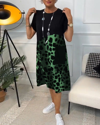 Naomi™ | Casual Printjurk met Ronde Hals