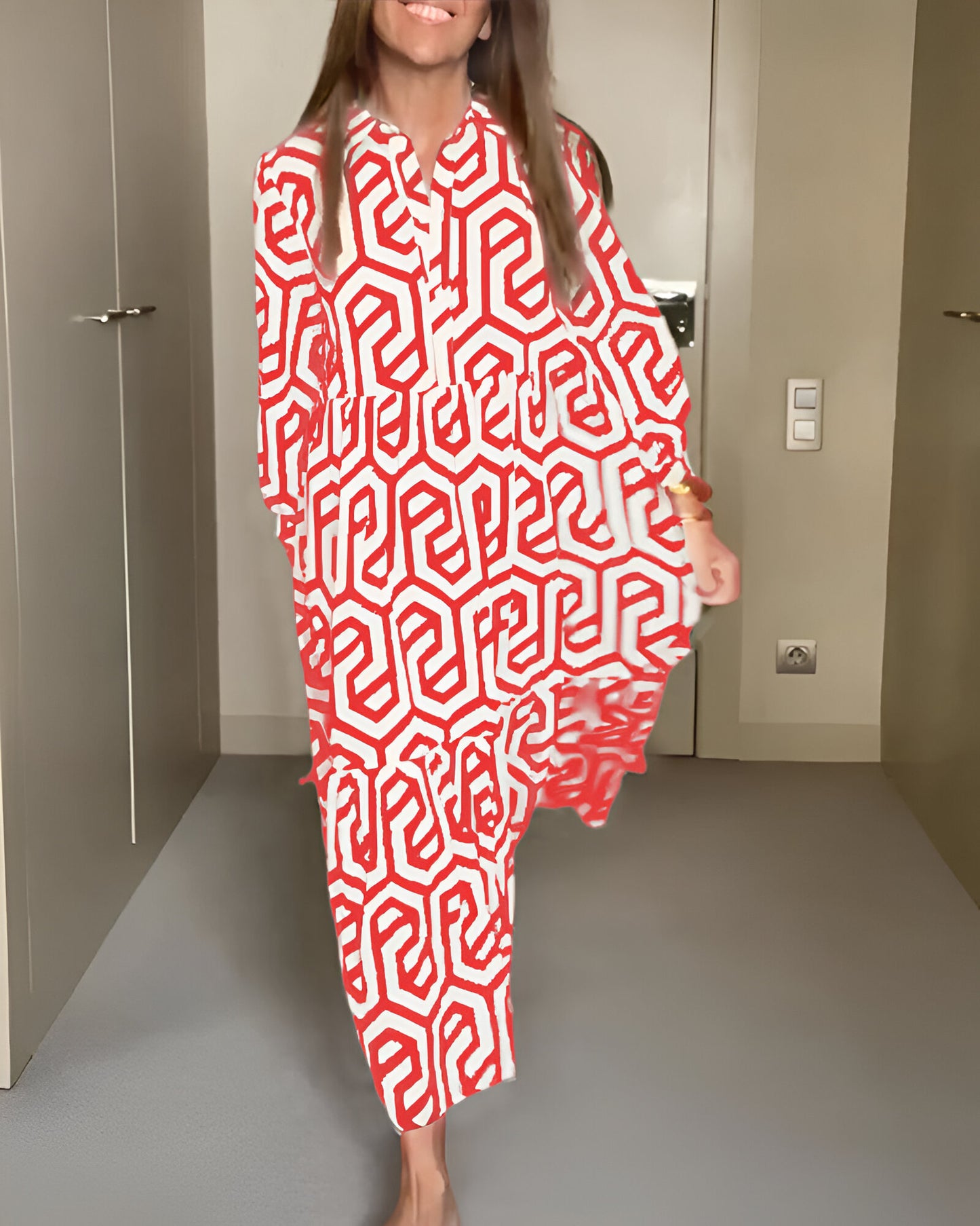 Mirthe™ | Maxi-jurk met Moderne Print