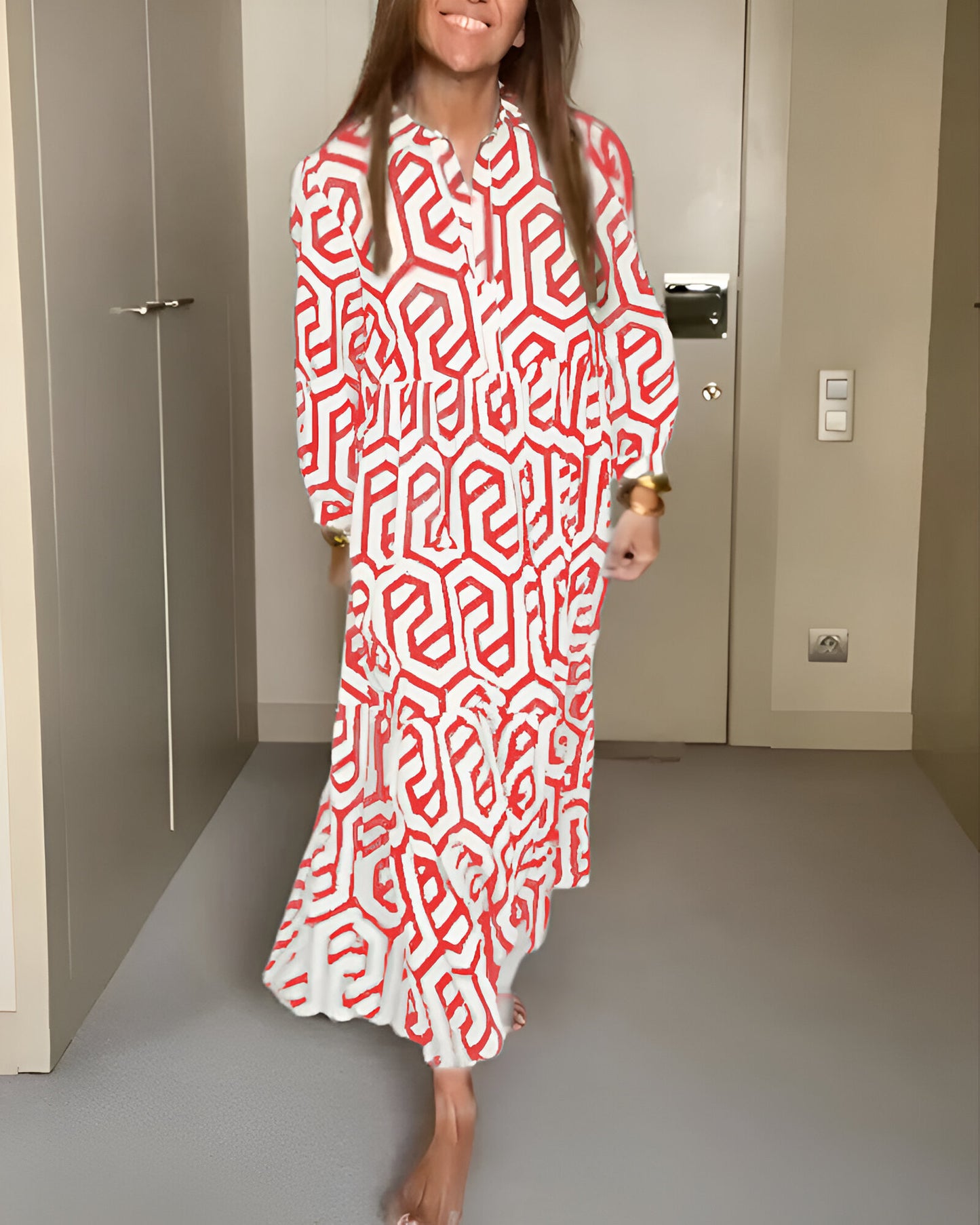 Mirthe™ | Maxi-jurk met Moderne Print