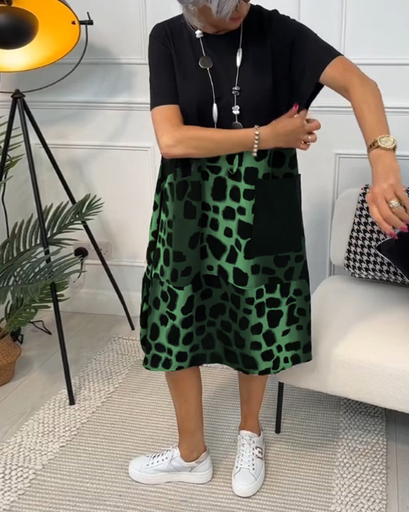 Naomi™ | Casual Printjurk met Ronde Hals