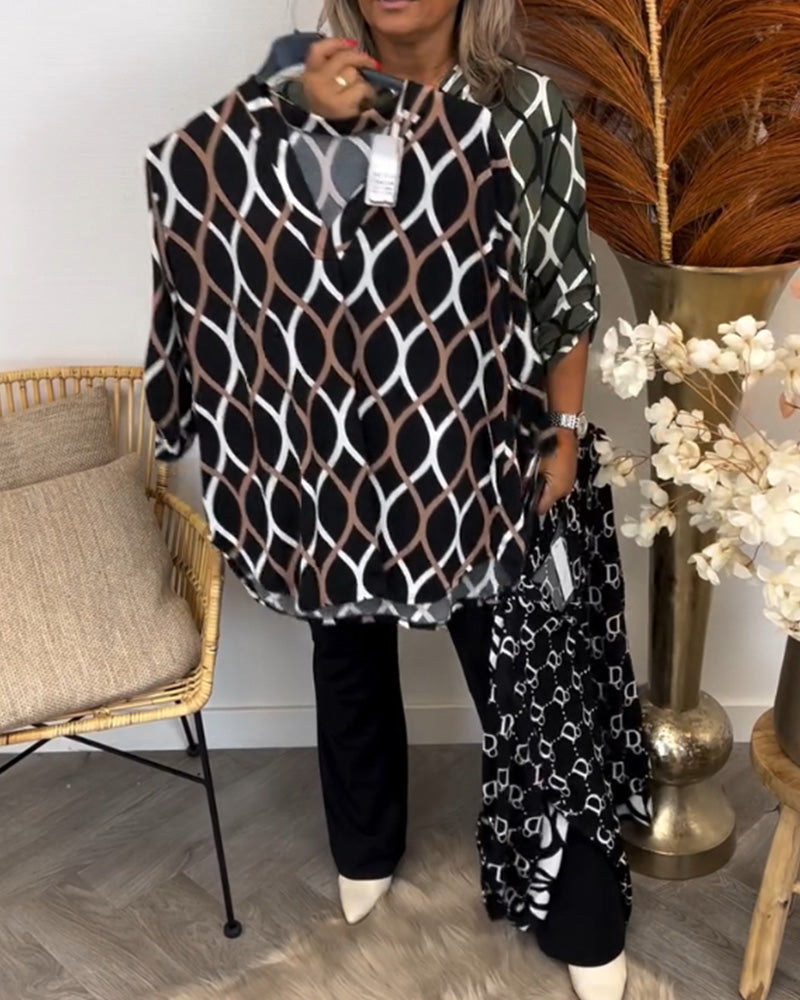 Elsa™ | Casual Blouse met Chique Patroon