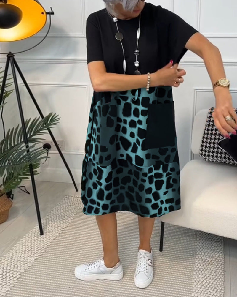 Naomi™ | Casual Printjurk met Ronde Hals