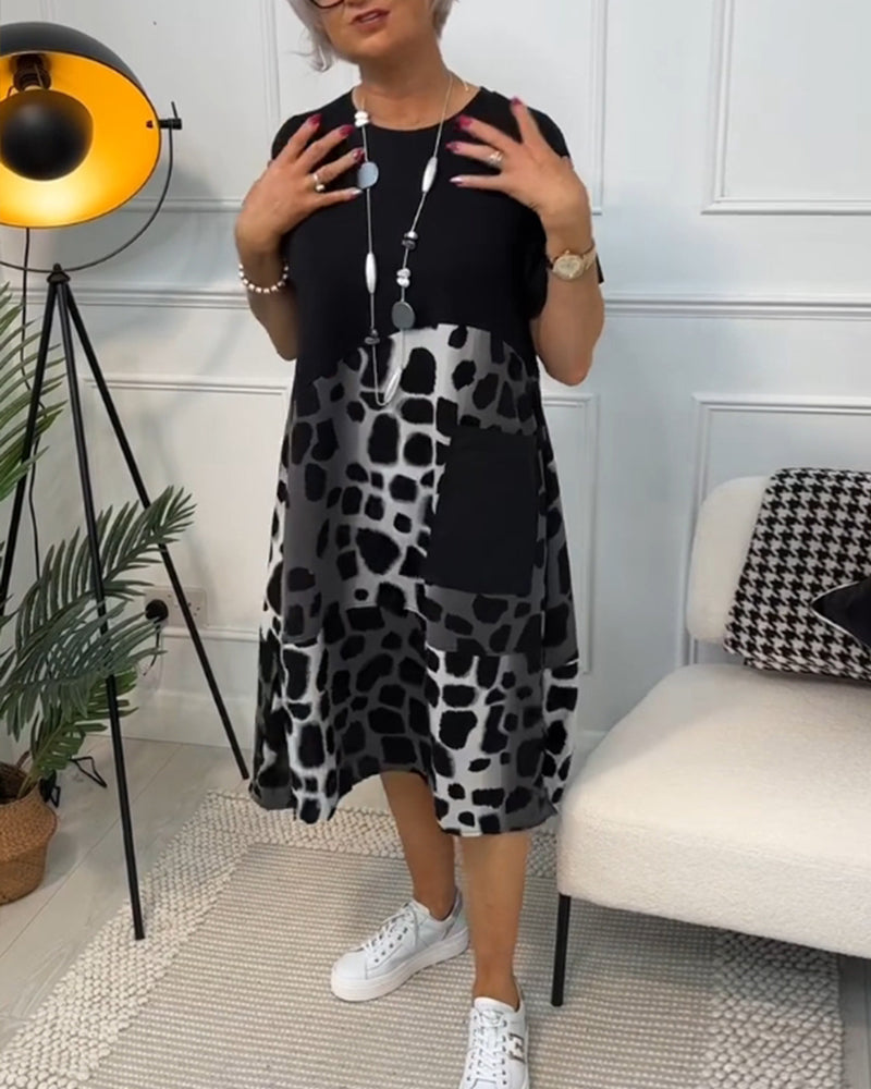 Naomi™ | Casual Printjurk met Ronde Hals