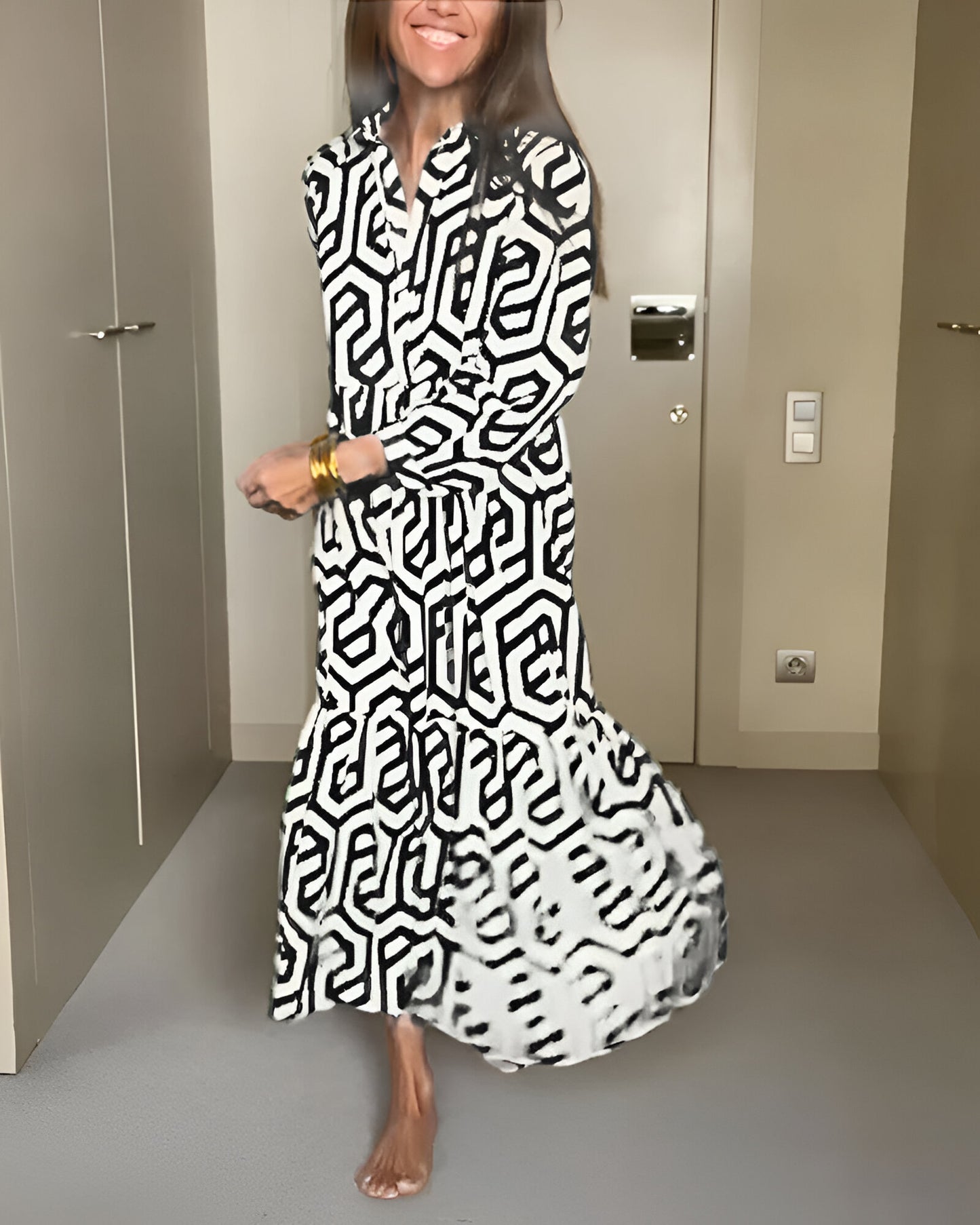 Mirthe™ | Maxi-jurk met Moderne Print