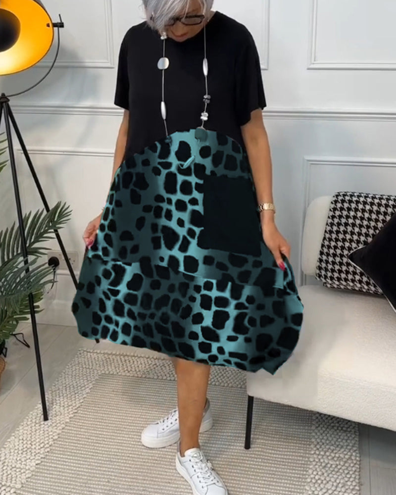 Naomi™ | Casual Printjurk met Ronde Hals