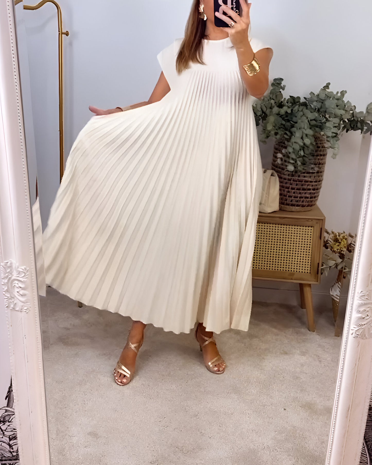 Dyna™ | Elegante Plissé Jurk