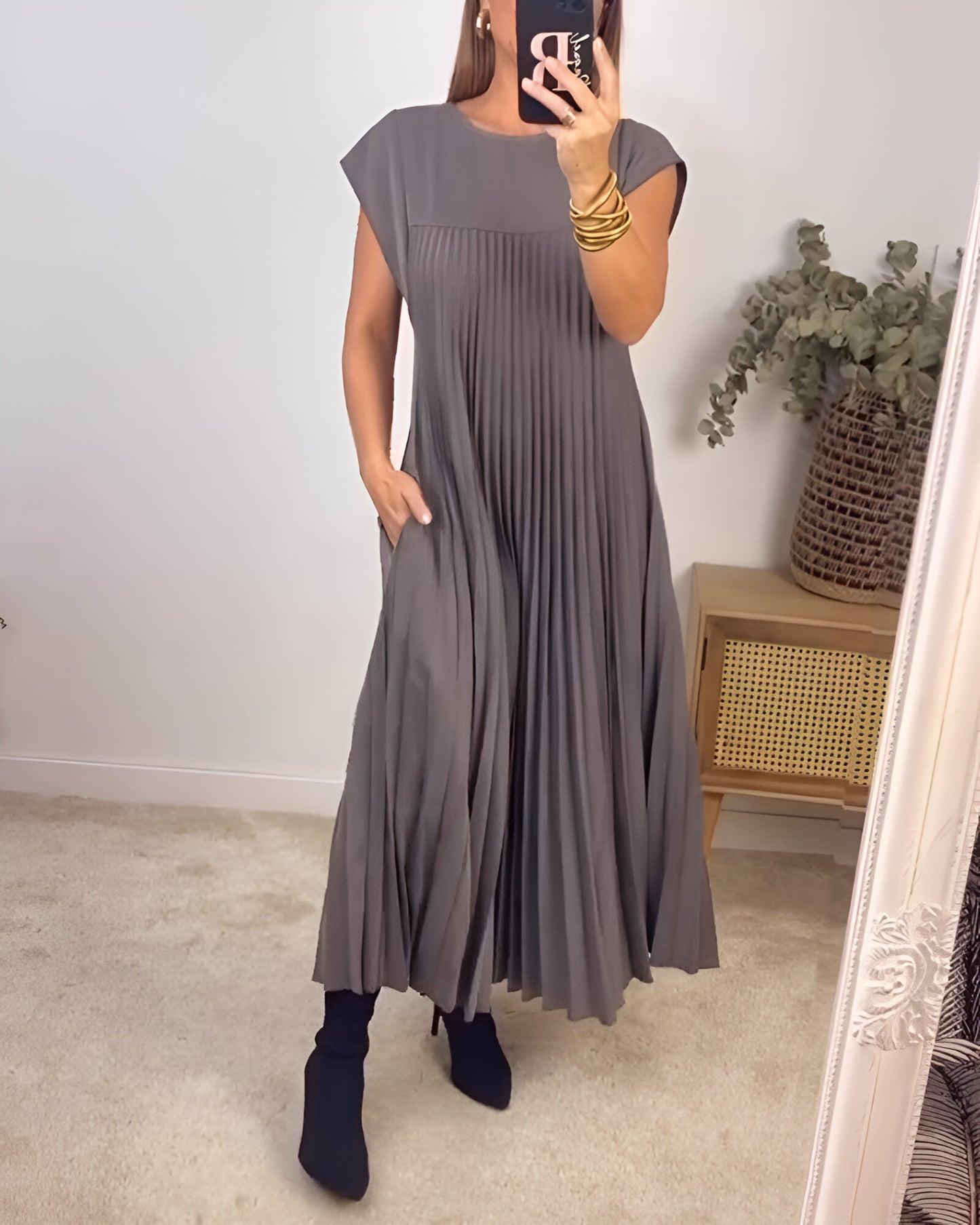 Dyna™ | Elegante Plissé Jurk