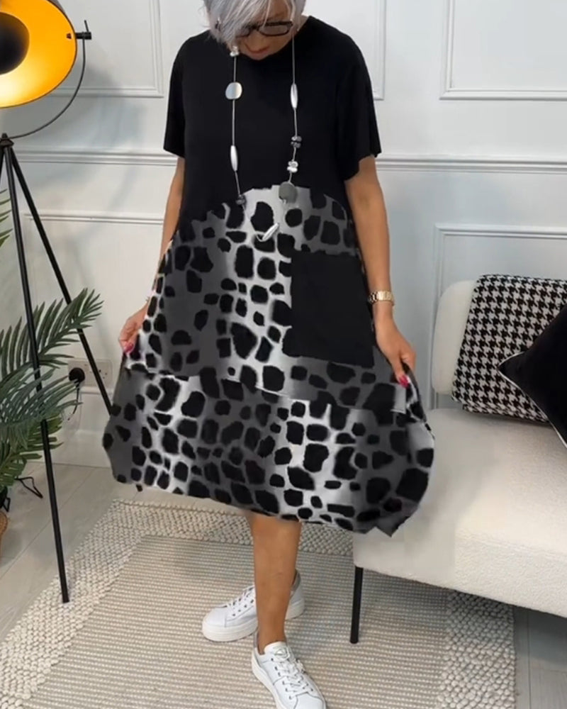 Naomi™ | Casual Printjurk met Ronde Hals