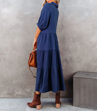 Loena™ | Luxe Volant Overhemdjurk