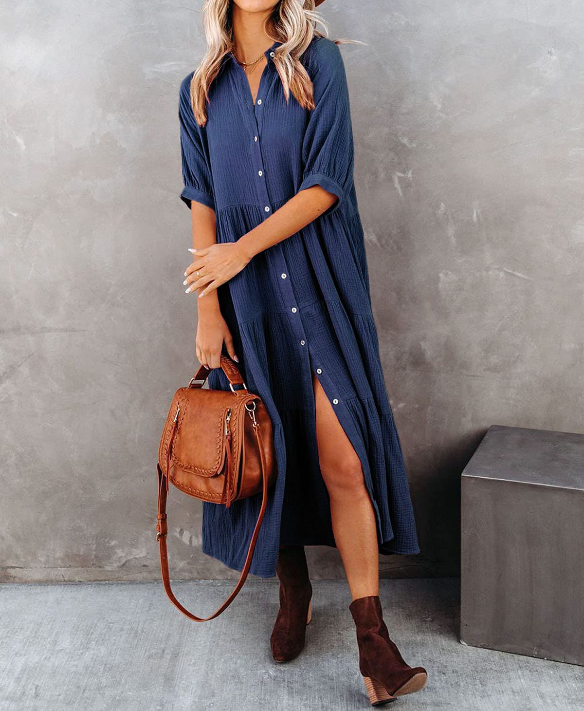 Loena™ | Luxe Volant Overhemdjurk