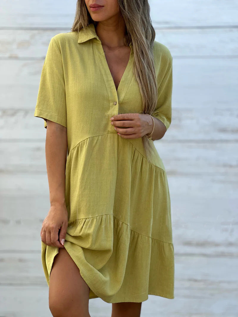 Carice™ | Elite Linnen Jurk