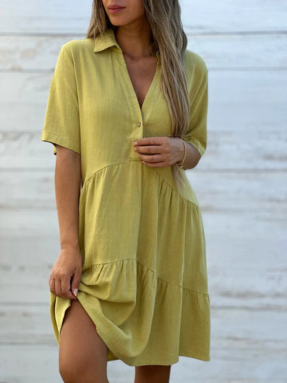 Carice™ | Elite Linnen Jurk