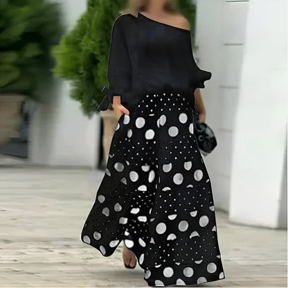 Liora™ | Verfijnde Set met Polkadots Patroon