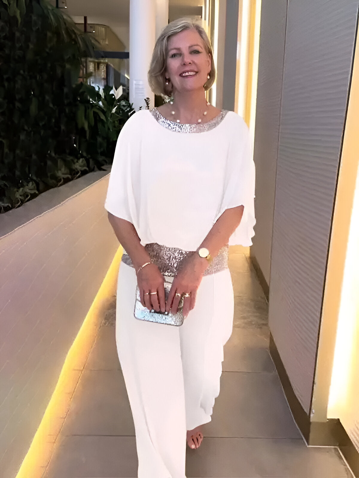 Roos™ | Luxe Damespak met Pailletten