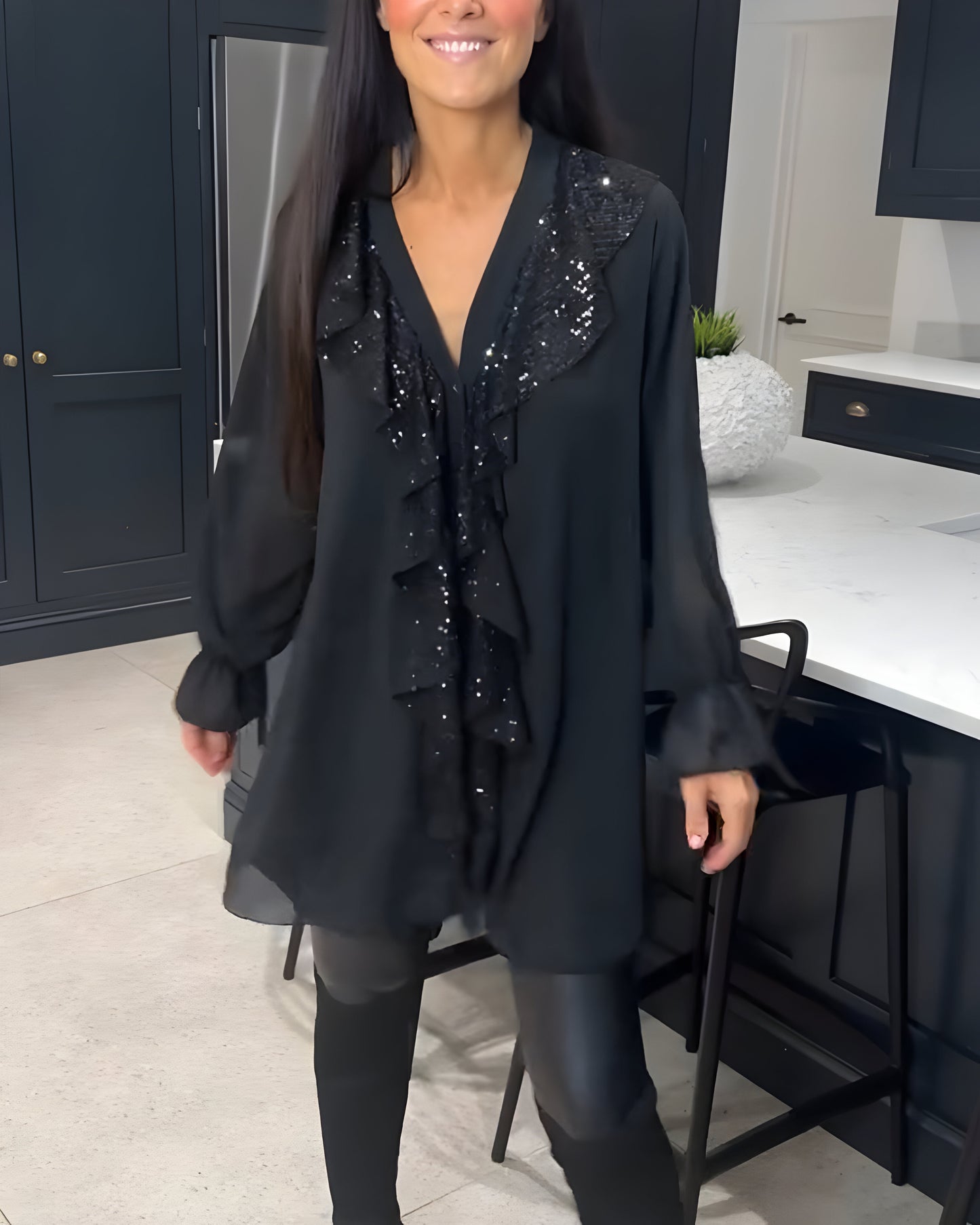 Skylar™ | Elegante Blouse met Volants