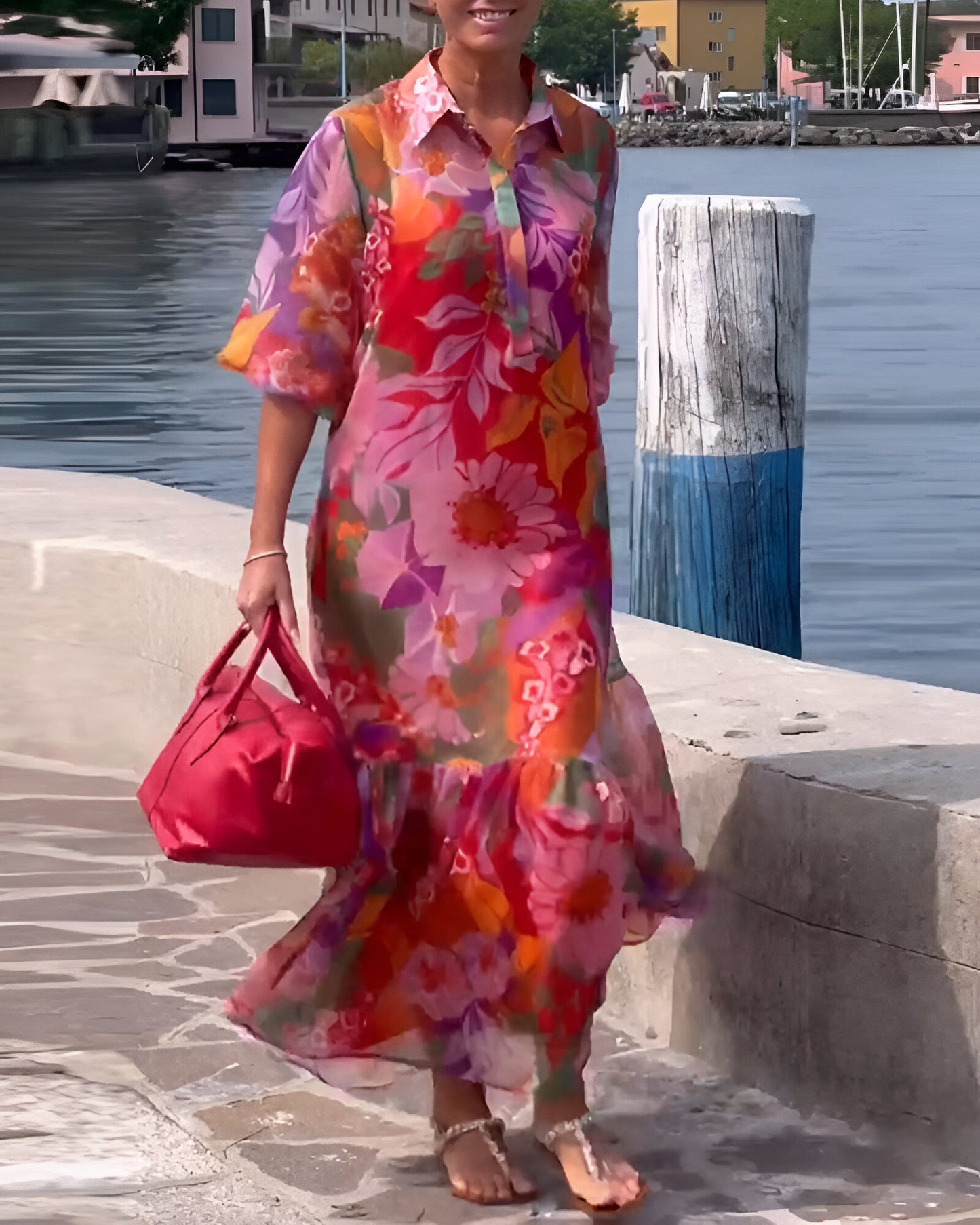 Camila™ | Kleurrijke Maxi-jurk