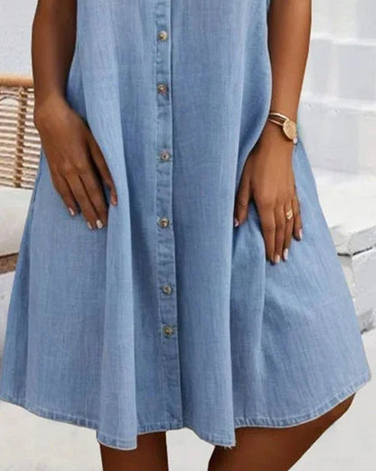 Suze™ | Denim Overhemdjurk