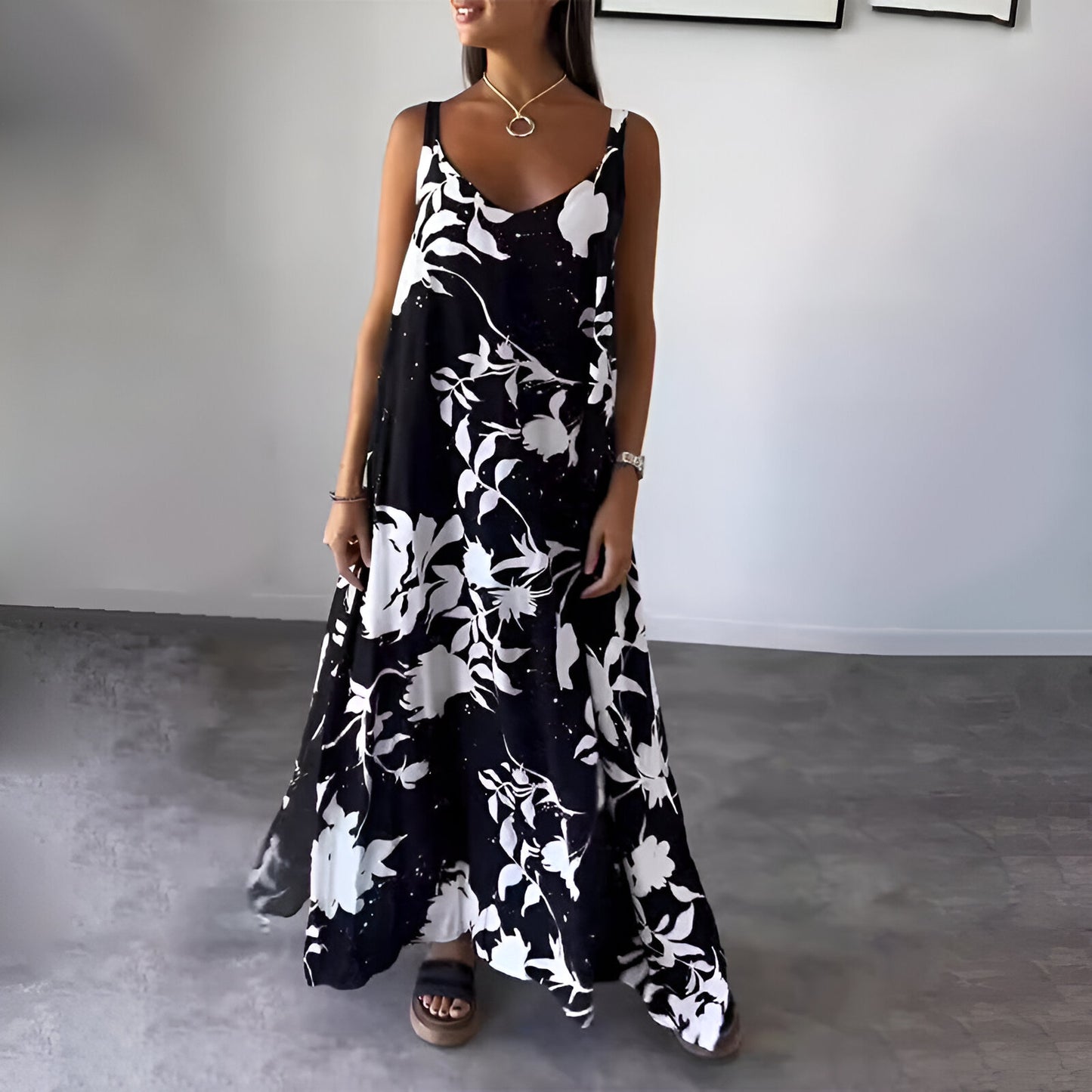 Evi™ | Charmejurk met bloemenprint