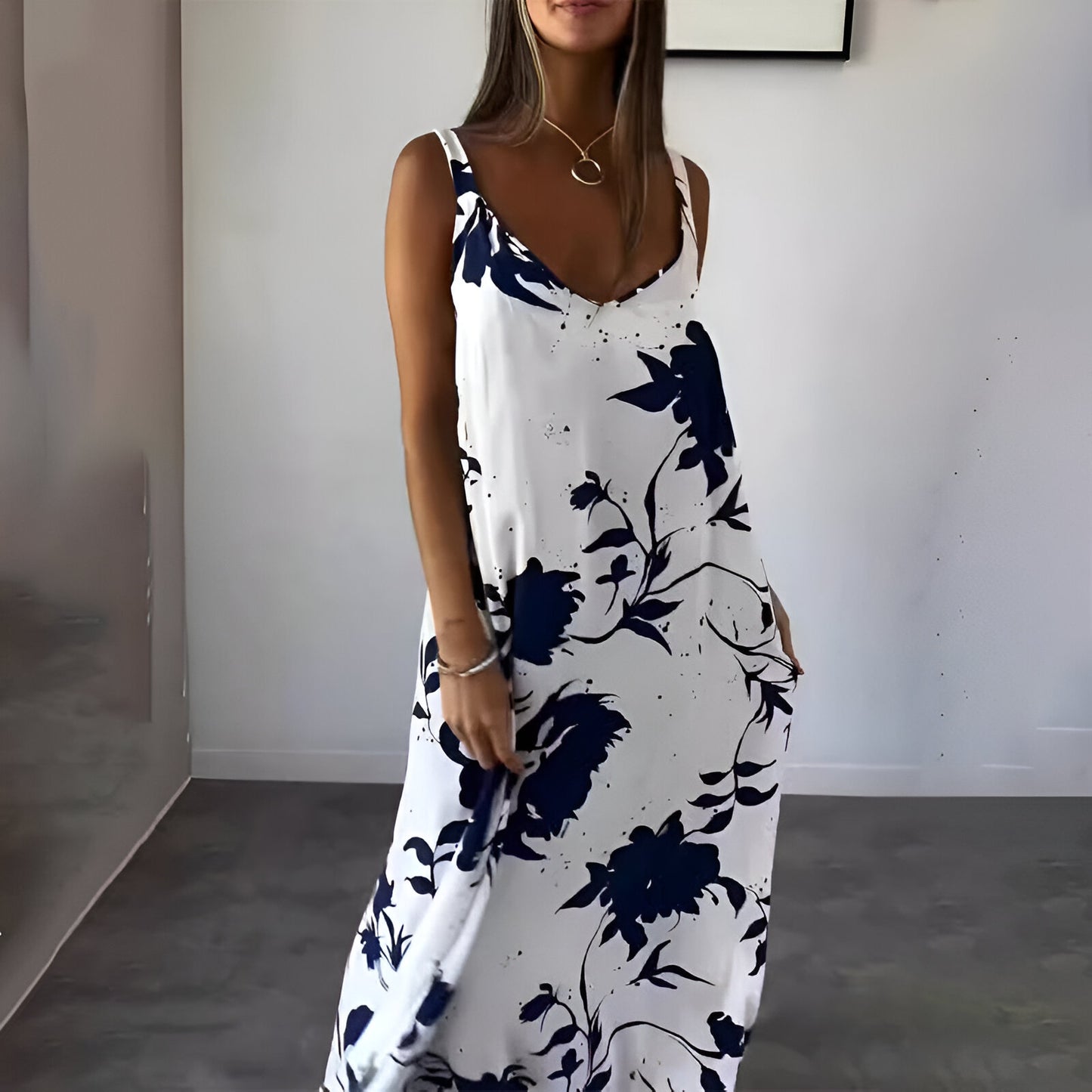 Evi™ | Charmejurk met bloemenprint