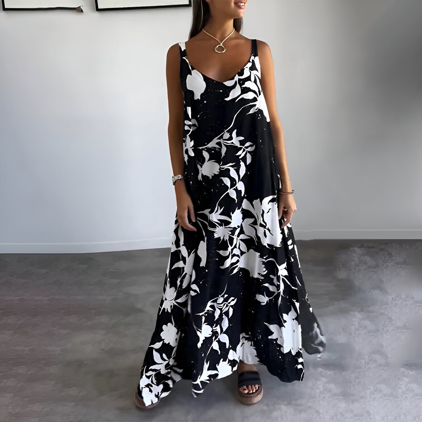 Evi™ | Charmejurk met bloemenprint