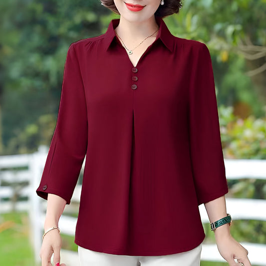 Annelotte™ | Klassiek Knoopdetail Shirt